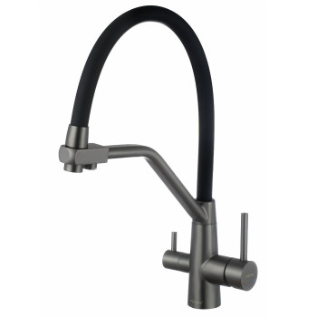 Смеситель для кухни с подключением к фильтру Fmark FS0662-Q01, графит