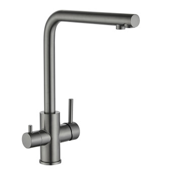 Смеситель для кухни с подключением к фильтру Fmark FS0962Q, графит