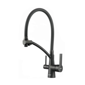 Смеситель для кухни с подключением к фильтру Savol S-L1805H-01, черный