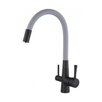 Смеситель для кухни с подключением к фильтру Savol S-L1806H-04, черный