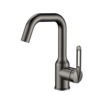 Смеситель для раковины Haiba HB10825-3, оружейная сталь