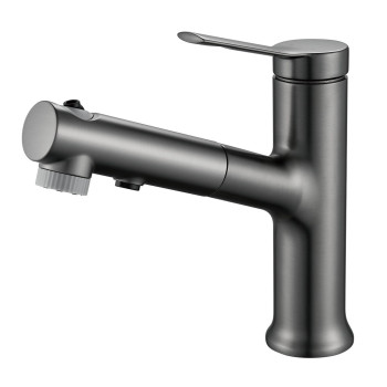 Смеситель для раковины многофункциональный Raffine F281T, оружейная сталь