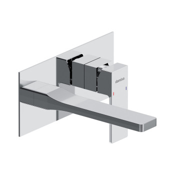 Смеситель для раковины монтируемый в стену