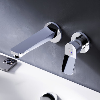 Смеситель для раковины, монтируемый в стену