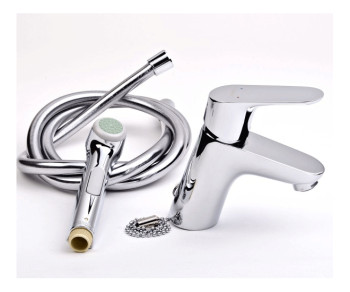 Смеситель для раковины с гигиенической лейкой (цеп) Hansgrohe Focus E2 31926000-sale