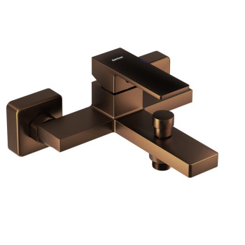 Смеситель для ванной и душа, розовое золото