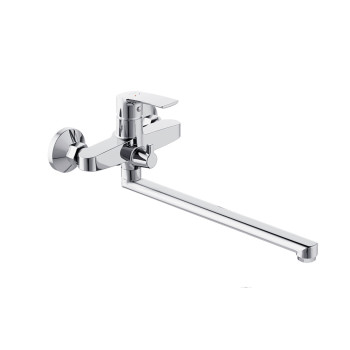 Смеситель для ванной и душа с длинным изливом