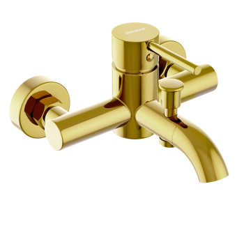 Смеситель для ванной и душа, золото
