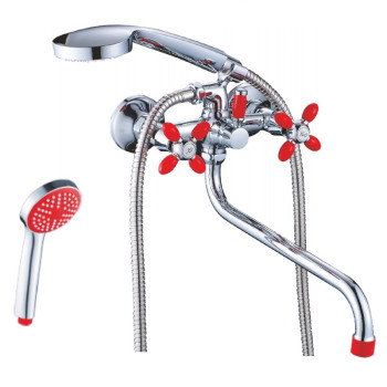 Смеситель для ванны Cron CN22127-6, красный