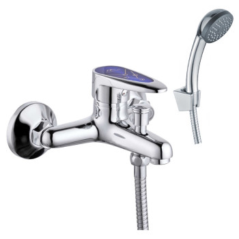 Смеситель для ванны FASHUN A3050BLUE, хром/синий