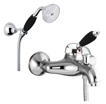 Смеситель для ванны Fiore IMPERIAL BLACK 89CR5104, хром