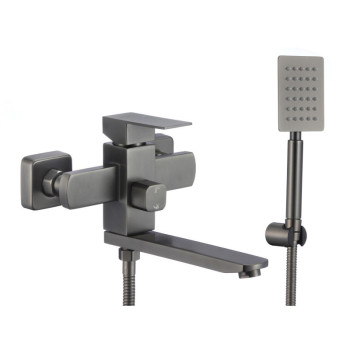 Смеситель для ванны Fmark FS8104Q, графит