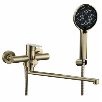 Смеситель для ванны Fmark FS8225C, матовое золото