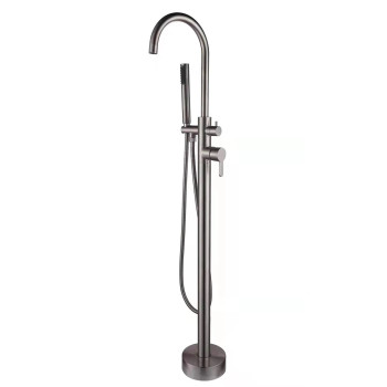 Смеситель для ванны напольный Savol S-SUS8801, сатин