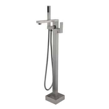 Смеситель для ванны напольный Savol S-SUS8803L, сатин