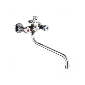 Смеситель для ванны PLstart PL2210-25, хром/мрамор