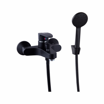 Смеситель для ванны PLstart PL3205-7, чёрный