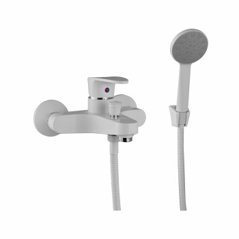 Смеситель для ванны PLstart PL3205-8, белый