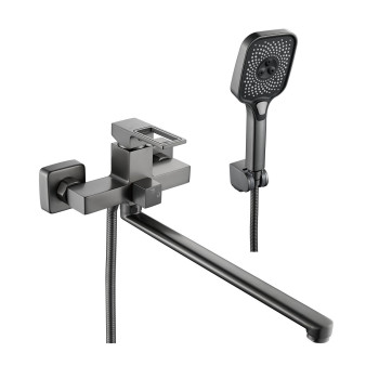 Смеситель для ванны Raffine F2296T, оружейная сталь