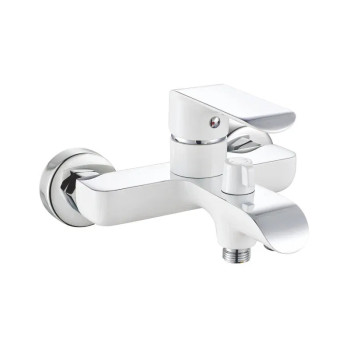 Смеситель для ванны Rose R2102F, белый/хром