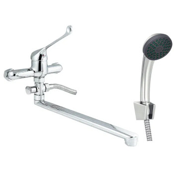 Смеситель для ванны с хирургической ручкой Славен СЛ-ОД-Х31, хром