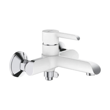 Смеситель для ванны Shevanik S6002F, белый/хром