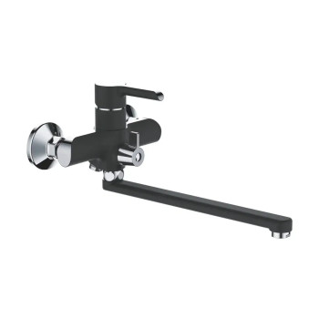 Смеситель для ванны Shevanik S6022H, черный/хром