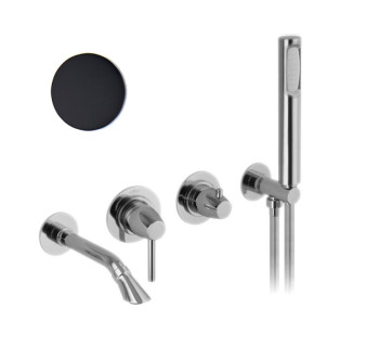 Смеситель для ванны Webert Opera Moderna OE860312560, черный