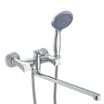 Смеситель КС СТАР (63023254) для ванны, керамика, плоск.излив 300мм