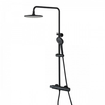 Смеситель Lemark Bronx LM3770BL для душа термостатический с верхней душ. лейкой "Тропический дождь",
