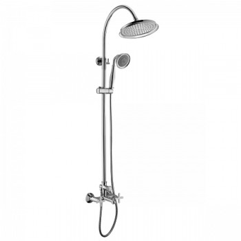 Смеситель Lemark Duetto LM5762C для ванны и душа с верхней душевой лейкой "Тропический дождь"