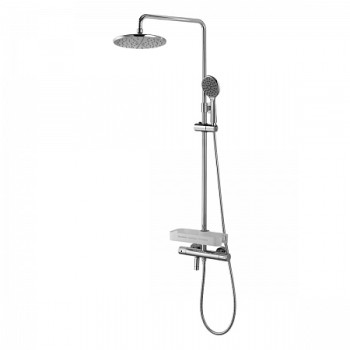 Смеситель Lemark Tropic LM7010C для ванны и душа с верхней душ.лейкой "Тропический дождь"