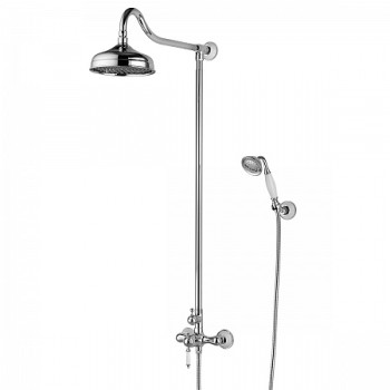 Смеситель Lemark Villa LM4860C для душа с верхней душ. лейкой "Тропический дождь" и 1-функц. лейкой,