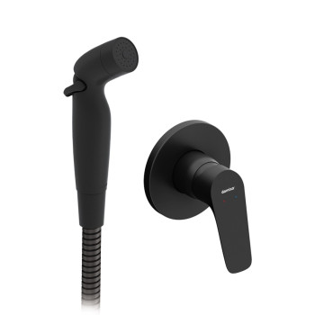 Смеситель, монтируемый в стену с гигиеническим душем