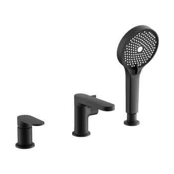 Смеситель на борт ванны BELZ B66713-7, черный