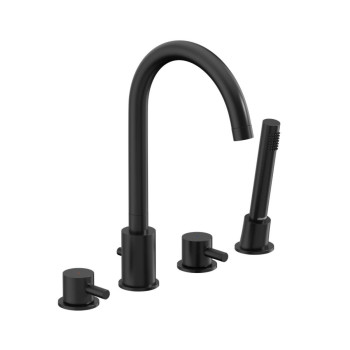 Смеситель на борт ванны, четырехсекционный