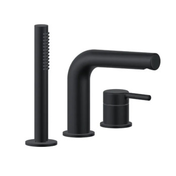 Смеситель на борт ванны EXCELLENT Pi AREX.1234BL (черный мат)