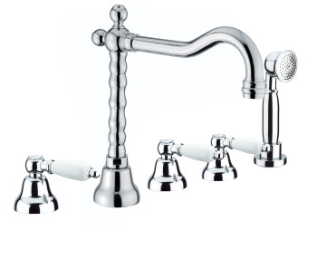 Смеситель на борт ванны Fiore COLONIALE 02CR0607, хром