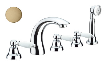 Смеситель на борт ванны Fiore COLONIALE 02ZZ0608, бронза