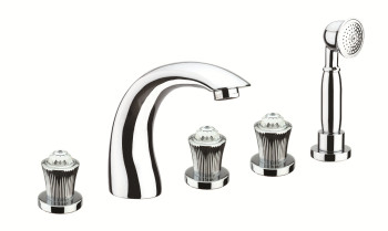 Смеситель на борт ванны Fiore VENERE SKY (SWAROVSKI®) 13CR0608, хром