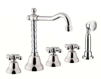 Смеситель на борт ванны Webert Armony AM730402015, хром