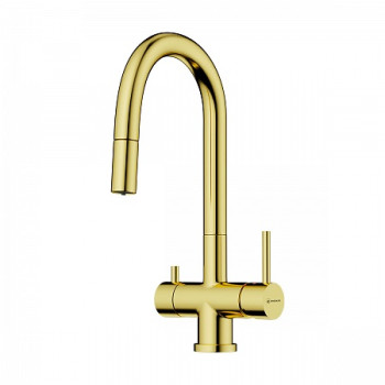 Смеситель OMOIKIRI Akita-S-LG латунь/светлое золото