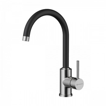 Смеситель Omoikiri Shinagawa-BN-BL латунь/нержавеющая сталь/черный *NEW