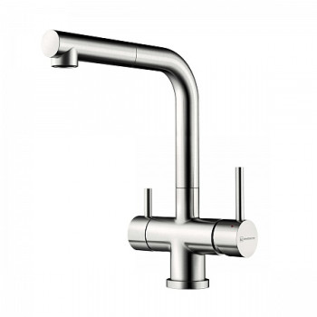 Смеситель OMOIKIRI Takamatsu-S-BN латунь/нержавеющая сталь