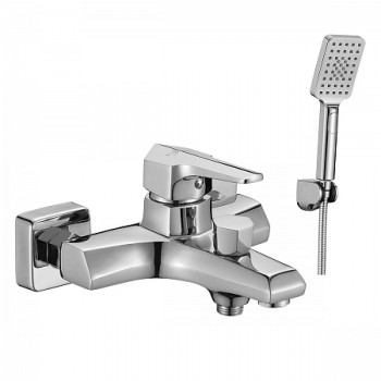 Смеситель Rossinka RS44-30 одноручный (35 мм) для ванны с монолитным изливом, хром