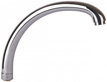 SS011 Излив РМС высокий для кухни из нержавеющей стали(аэратор латунный)