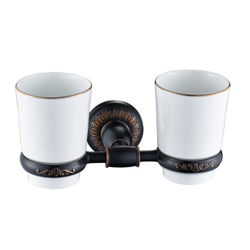 Стакан для ванной комнаты двойной Savol S-006668H, черный