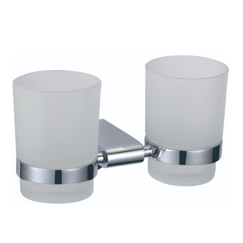 Стакан для ванной комнаты двойной Savol S-007368, хром