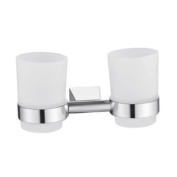 Стакан для ванной комнаты двойной Shevanik SG5722, хром