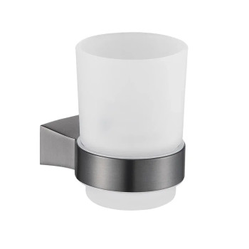 Стакан для ванной комнаты Shevanik SG5712T, оружейная сталь